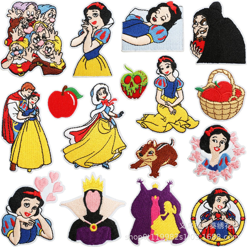 Embroidery Patches - 15pcs Snow Princess Embroidery Patches For