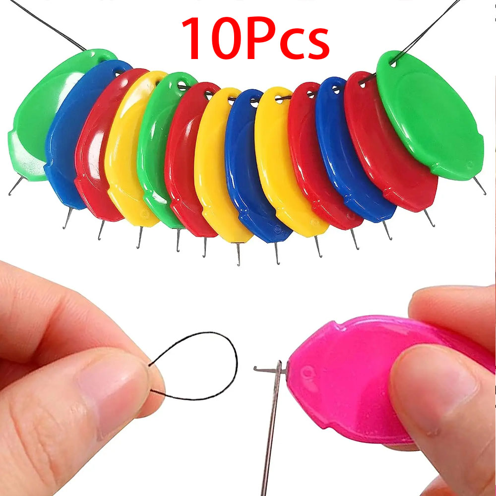 Embroidery Artwork - 10Pcs Easy Automatic Needle Threader Elderly