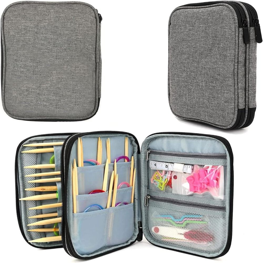 Embroidery Artwork - Knitting Needle Case, Portable Crochet Needle