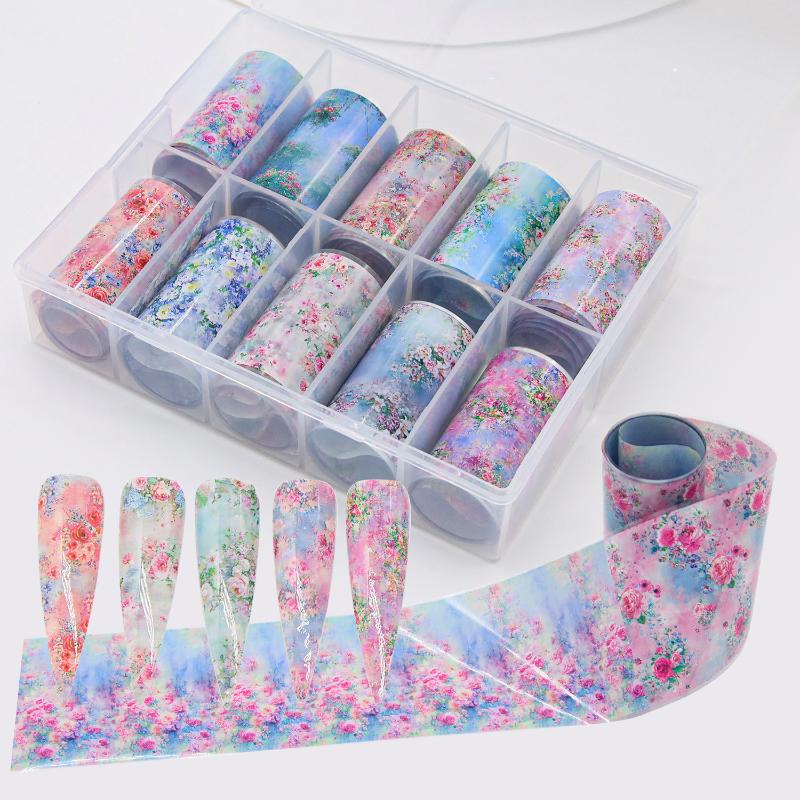 Transfer Paper Carbon - New 10Rolls Mixed Nail Art Foils