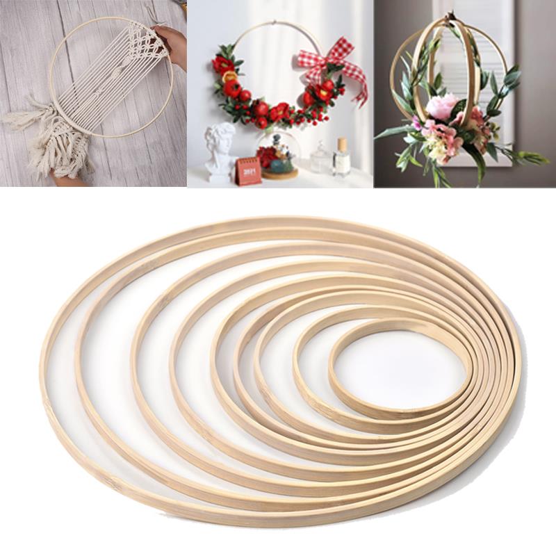 Embroidery Artwork - 1/5Pcs 8-33cm Wooden DIY Handmade Catcher