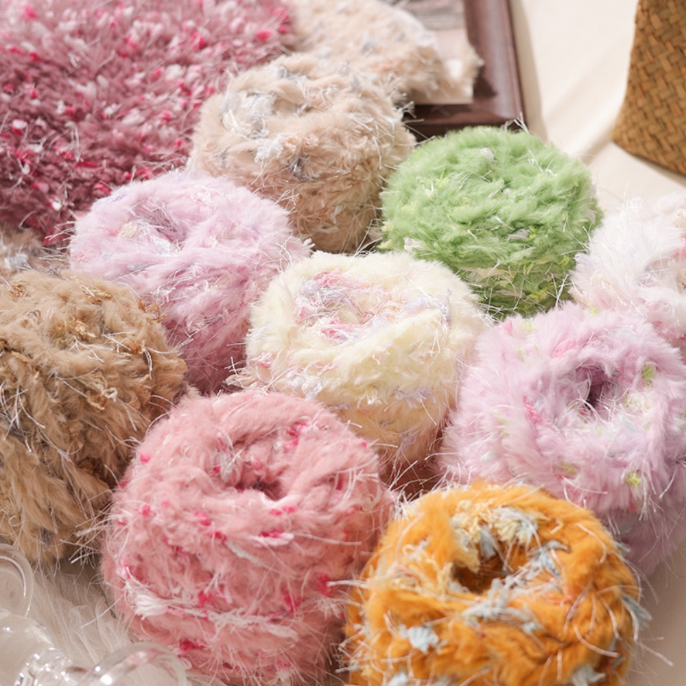 Faux Fur Blend Yarn, 100g Cand - Embroidery Hat Machine review and price