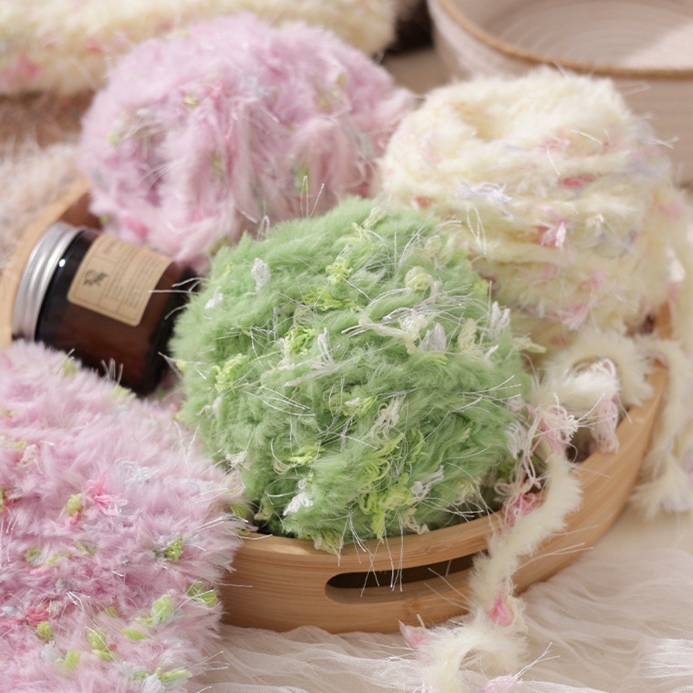 Faux Fur Blend Yarn, 100g Cand - Embroidery Hat Machine review and price