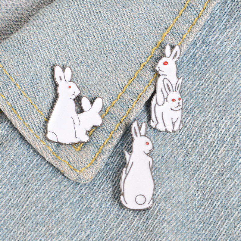 Brooch Pins Cartoon Animals Bu - Embroidery Rabbit review and price