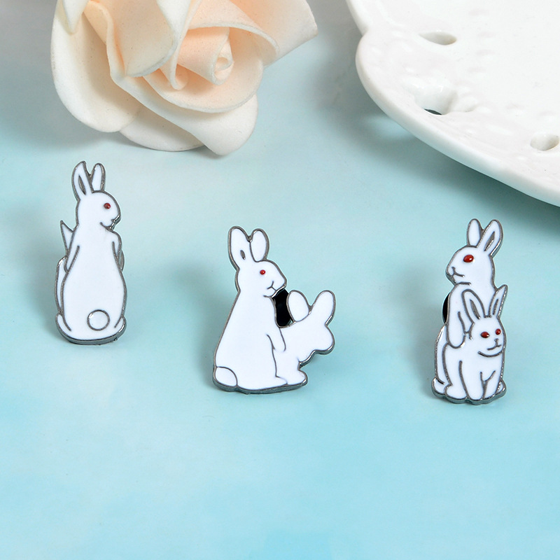 Brooch Pins Cartoon Animals Bu - Embroidery Rabbit review and price