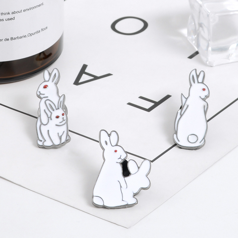 Brooch Pins Cartoon Animals Bu - Embroidery Rabbit review and price