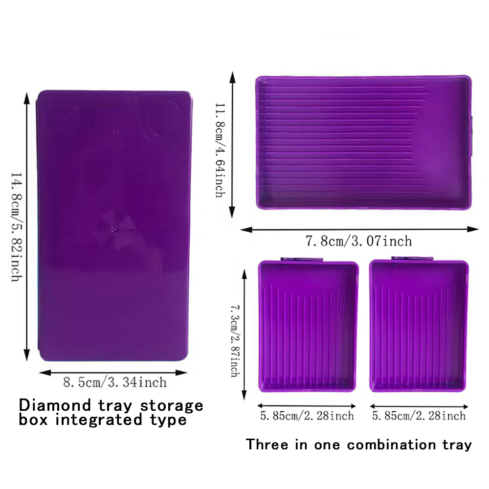 Diamond Painting Tray with Lid - Embroidery Details review and price