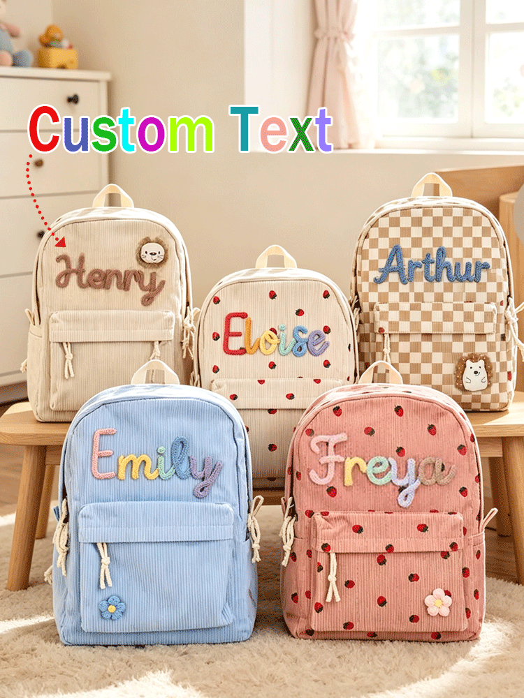 [Custom] Personalized Back-to- - Embroidery Names review and price
