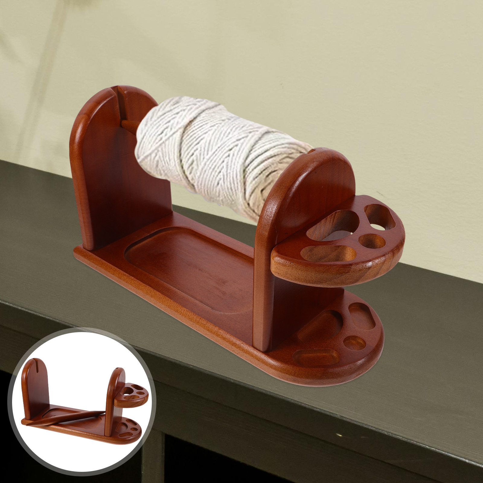 Sturdy Wooden Yarn Holder for  - Embroidery Thread Yarn review and price