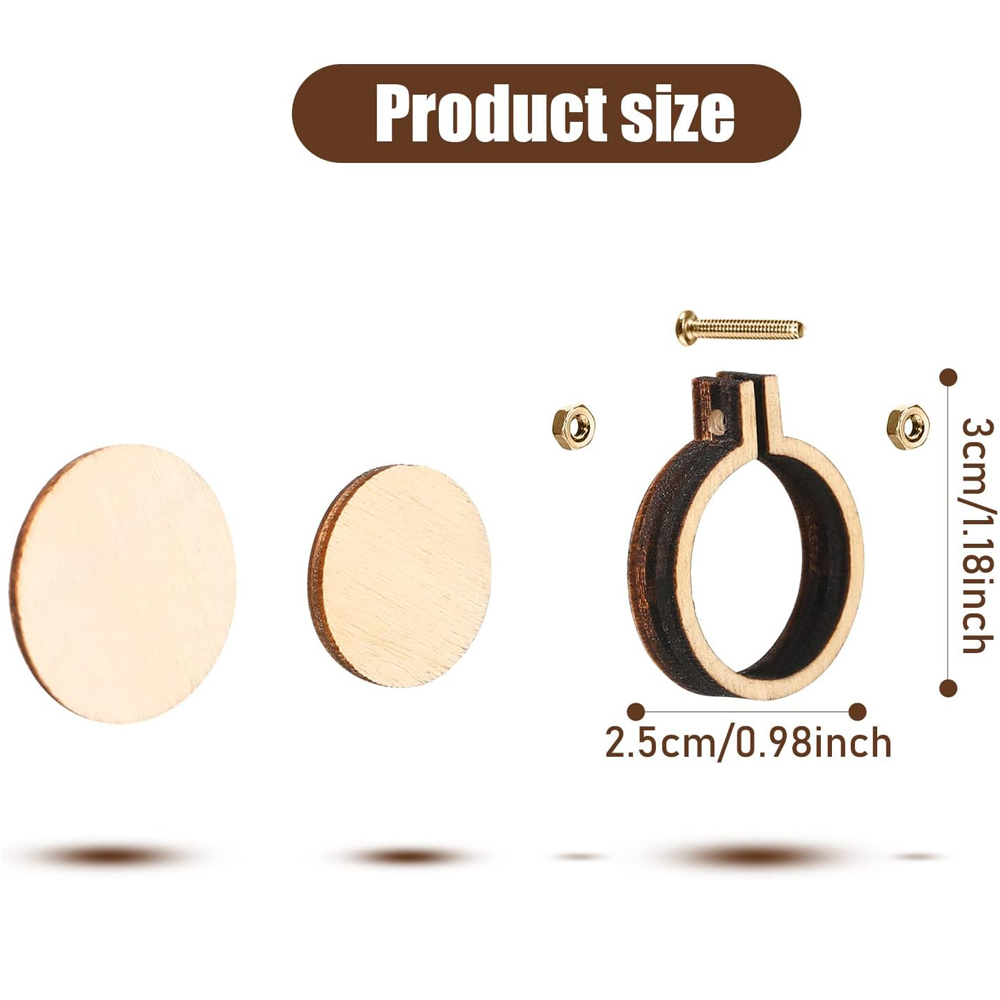 10Pcs/Set Wooden Mini Embroide - Embroidery Artwork review and price