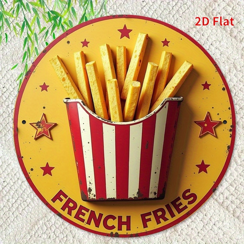 2D Flat, 1pc Retro French Frie - Embroidery Garden review and price