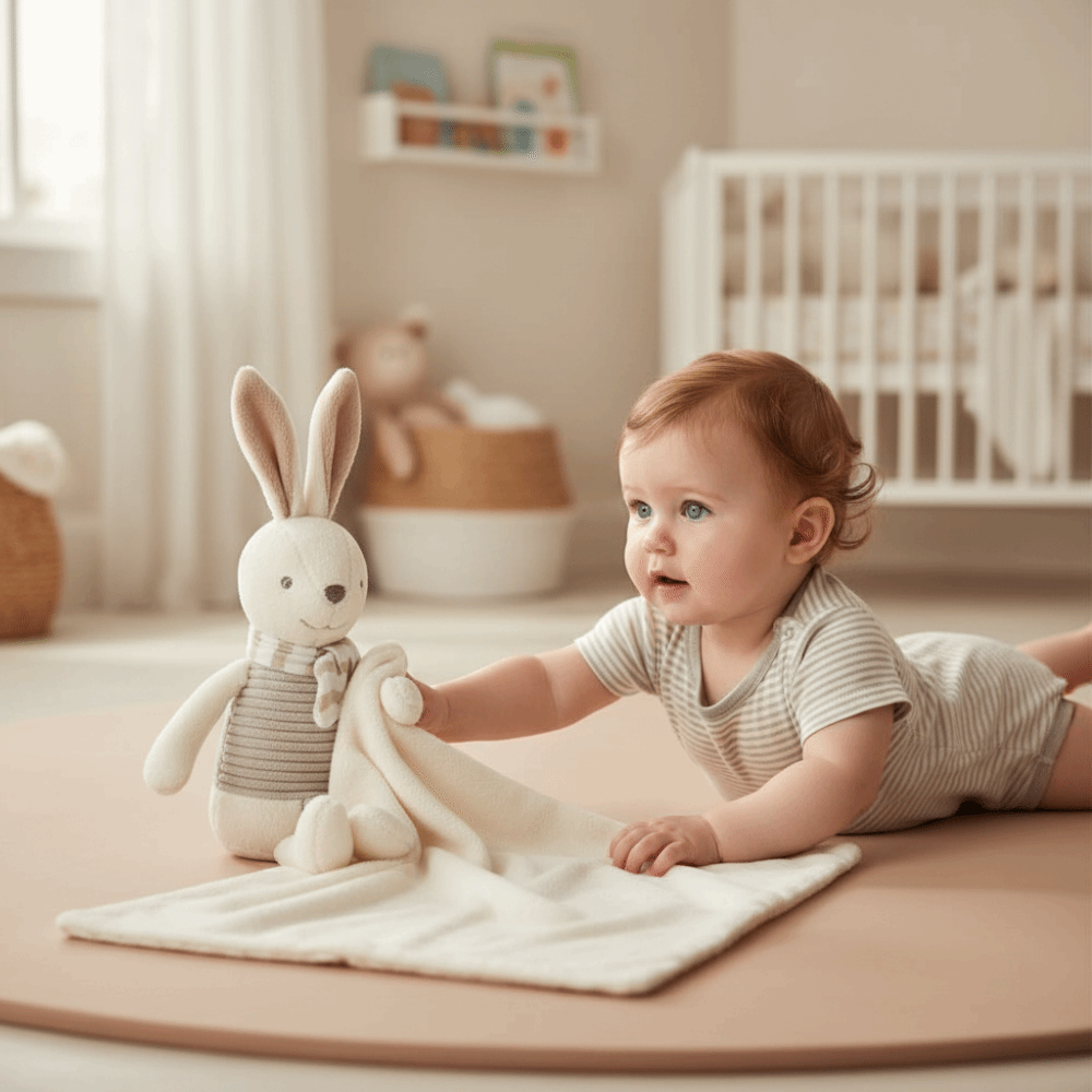 Square Shape Baby Rabbit Comfo - Embroidery Towel review and price