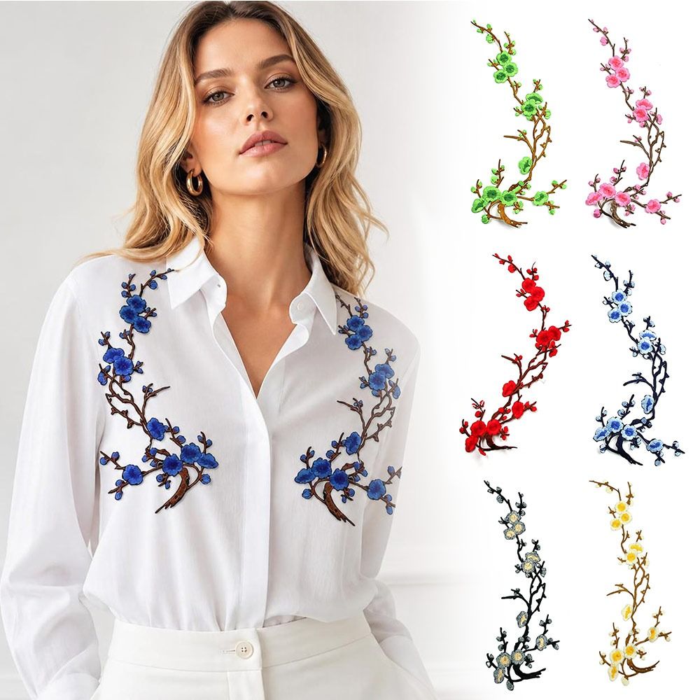 DIY Cherry Blossom Iron On Pat - Embroidery Patches review and price