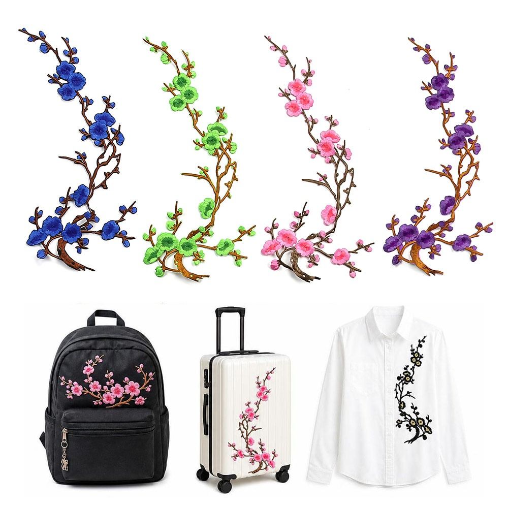DIY Cherry Blossom Iron On Pat - Embroidery Patches review and price
