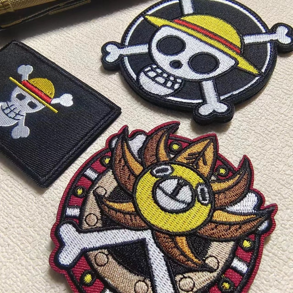 One Piece Cartoon sleeve patch - Embroidery Patches review and price