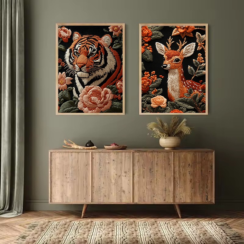 Embroidery Style Art Animals P - Embroidery Artist review and price