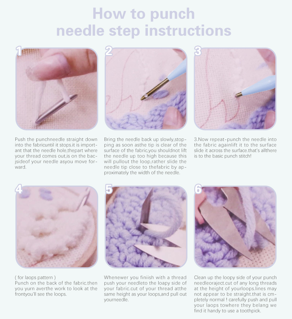 Punch Needle Embroidery Kit fo - Embroidery Thread Yarn review and price