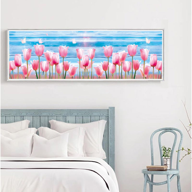 Pink Tulip Ocean Style Cross-S - Embroidery Garden review and price