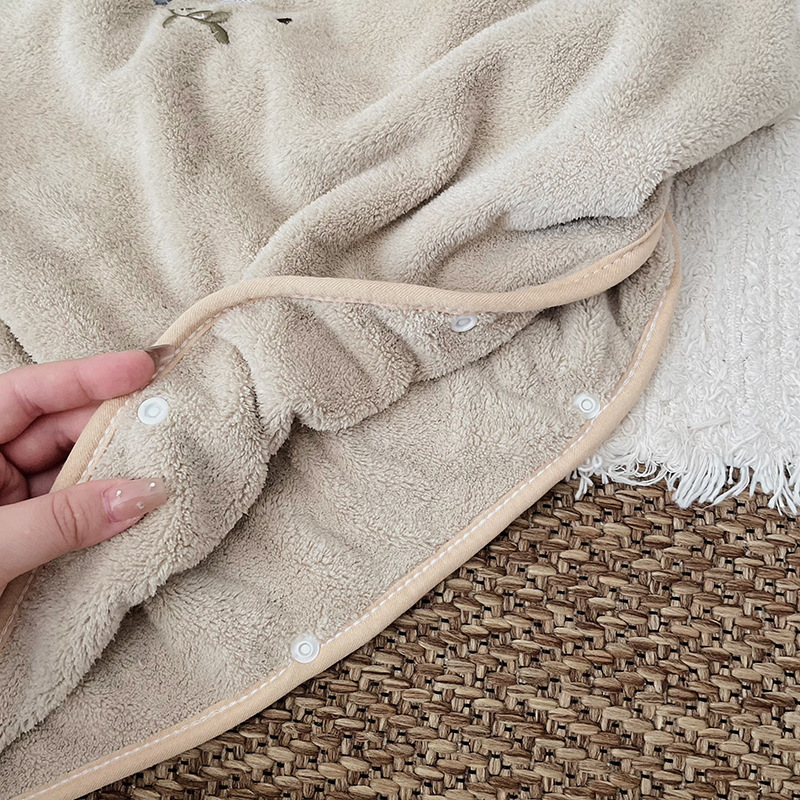 Children's Coral Fleece Cloaks - Embroidery Towel review and price