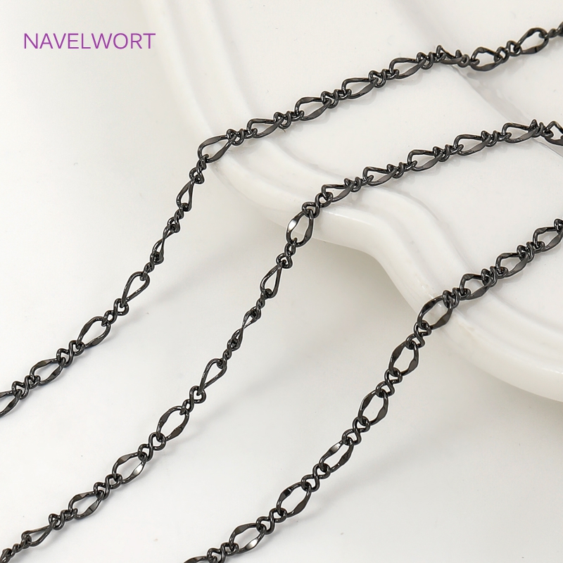 Black Color Oval Thin Chains F - Embroidery Artwork review and price