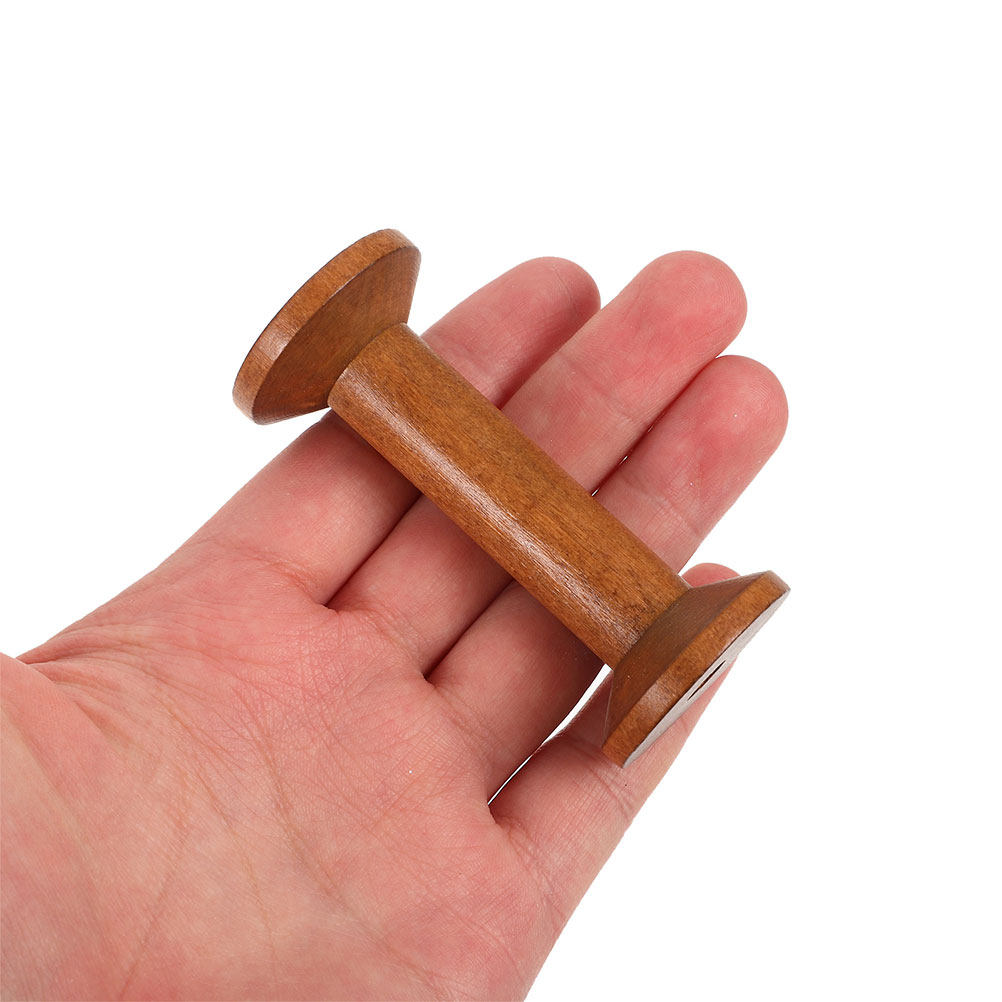 7Pcs Wooden Thread Spools Vint - Embroidery Thread Yarn review and price