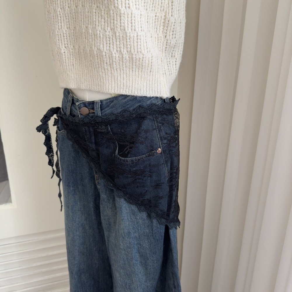 Fashion Y2K Triangle Apron Emb - Embroidery Skirt review and price
