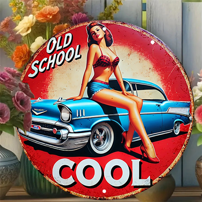 1pc Vintage Pin-Up Car & Cool  - Embroidery Red review and price