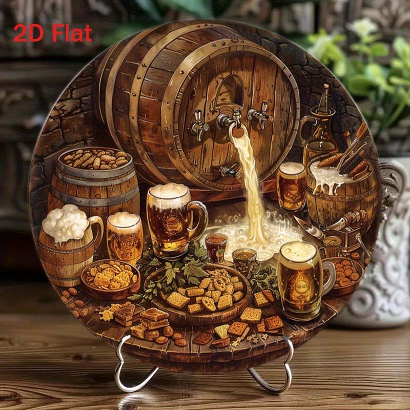 1Pc Round 2D Flat Aluminum Sig - Embroidery Garden review and price