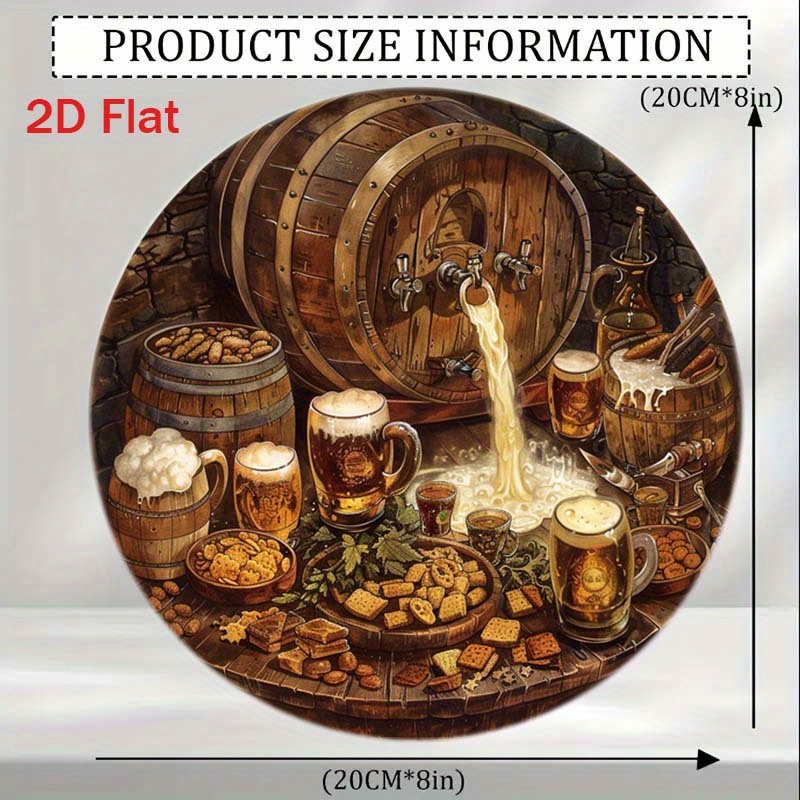 1Pc Round 2D Flat Aluminum Sig - Embroidery Garden review and price
