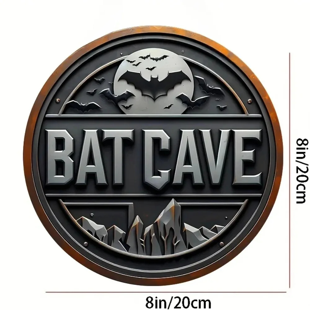 Vintage Batcave Metal Sign - 8 - Embroidery Garden review and price
