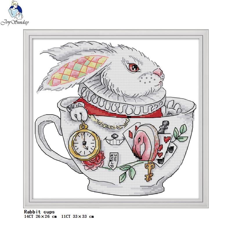 Teacup Animals Cats and Rabbit - Embroidery Rabbit review and price