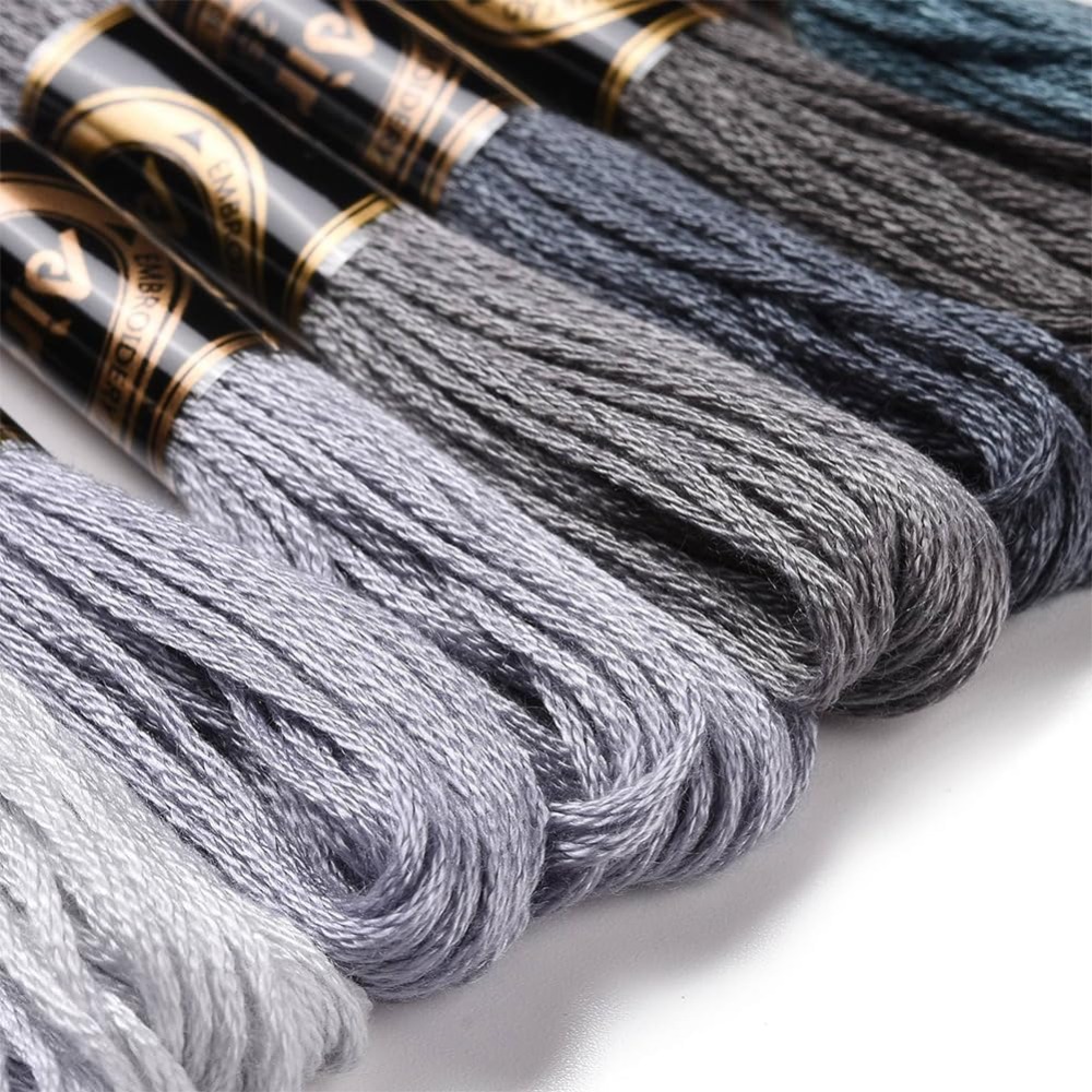 8 Skeins 70 Yards Grey Friends - Embroidery Thread Yarn review and price