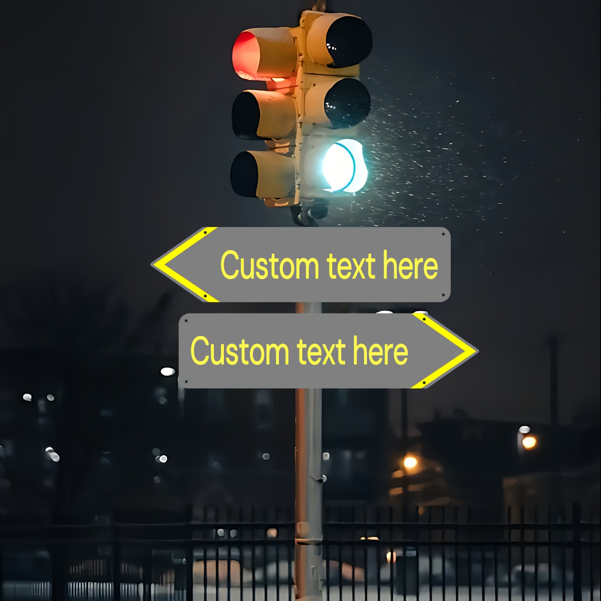 Custom aluminum directional si - Embroidery Garden review and price