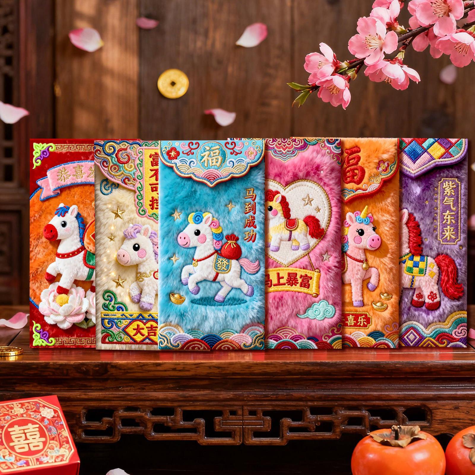2026 Chinese Red Envelope 6pcs - Embroidery Red review and price
