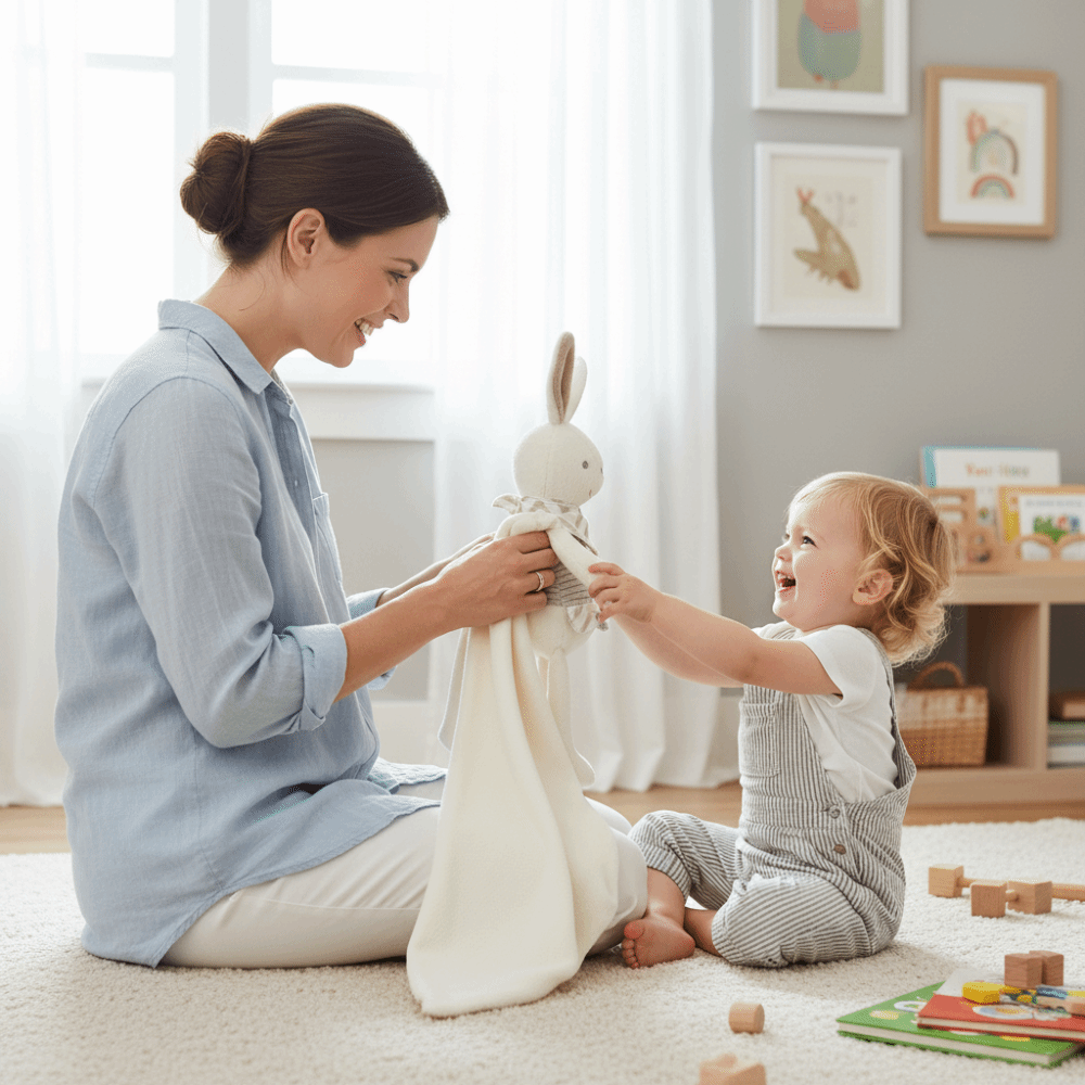 Square Shape Baby Rabbit Comfo - Embroidery Towel review and price