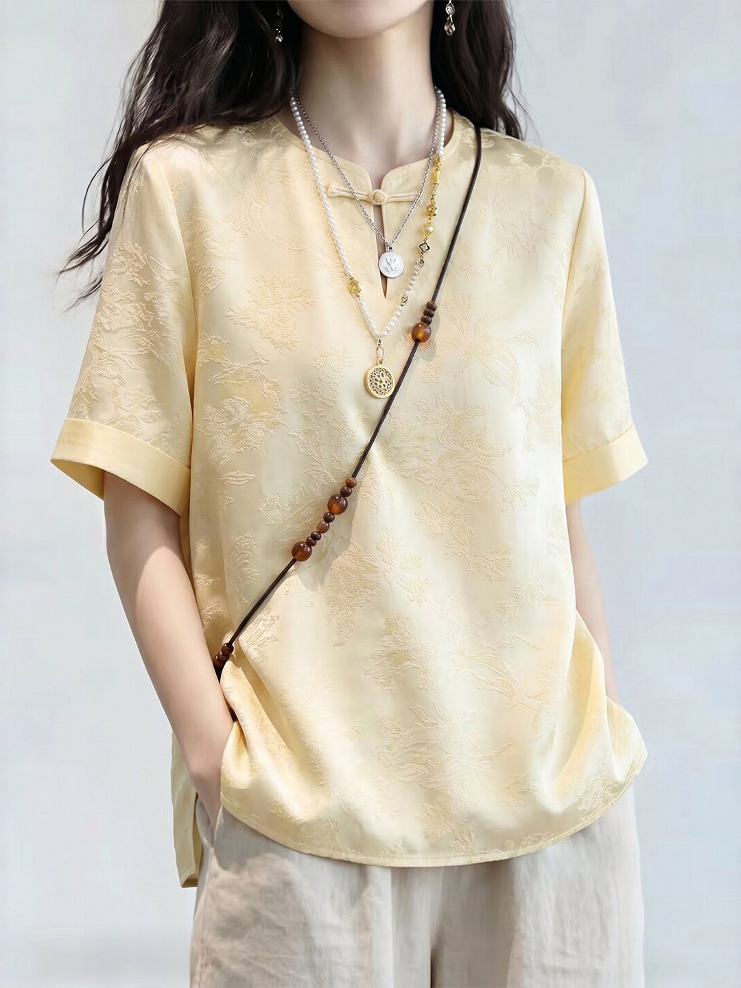 Elegant Short Sleeve Women's T - Embroidery Artist review and price