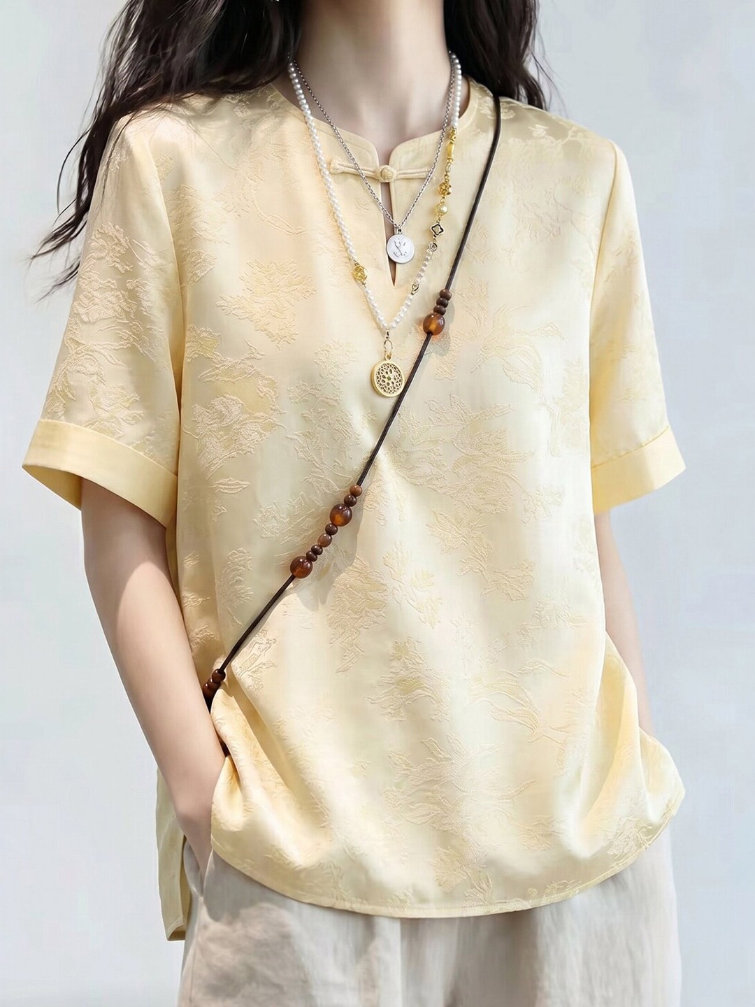 Elegant Short Sleeve Women's T - Embroidery Artist review and price