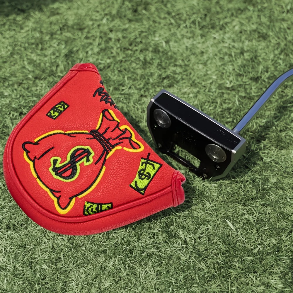 Golf Putter Cover | Half Round - Embroidery Red review and price