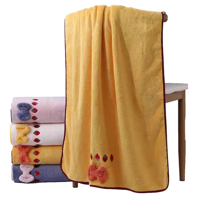 310g New coral fleece strawber - Embroidery Towel review and price