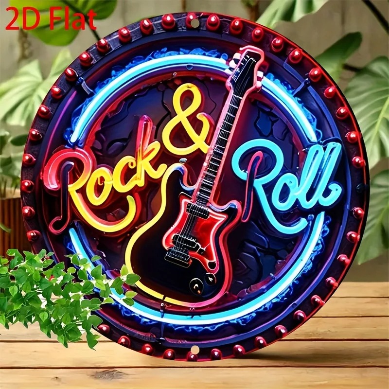 A Vintage Rock Neon Sign, 2Dfl - Embroidery Garden review and price