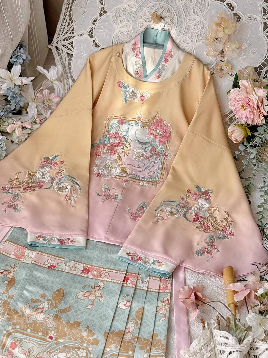 New Hanfu Women Ming System Ro - Embroidery Skirt review and price