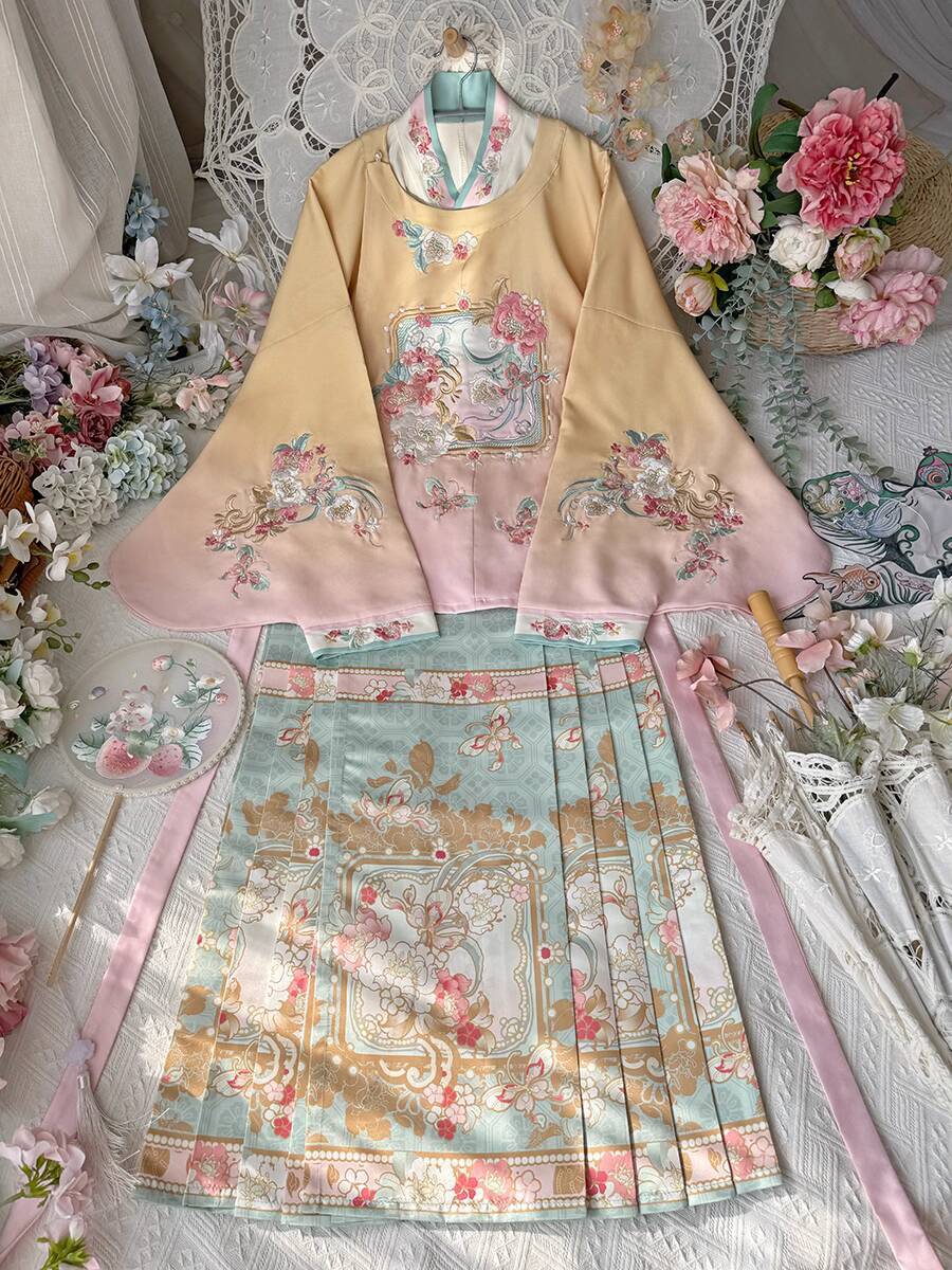 New Hanfu Women Ming System Ro - Embroidery Skirt review and price