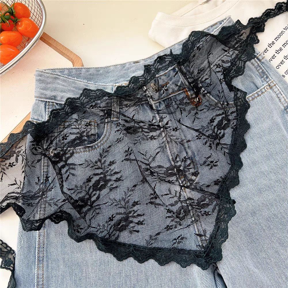 Soft Y2K Triangle Apron Flower - Embroidery Skirt review and price