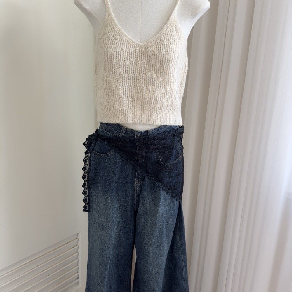 Soft Y2K Triangle Apron Flower - Embroidery Skirt review and price