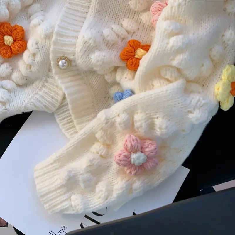 Kawaii Sweater 3D Flower Embro - Embroidery Thread Yarn review and price