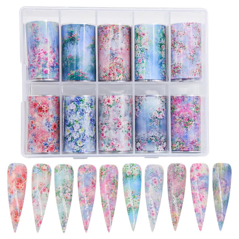New 10Rolls Mixed Nail Art Foi - Transfer Paper Carbon review and price