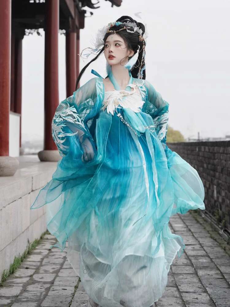 New Peacock Hanfu Womens fashi - Embroidery Skirt review and price