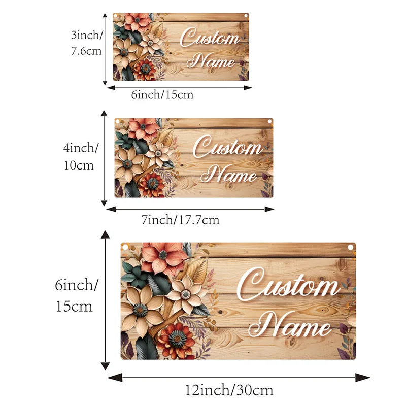 Custom Name Door Sign, Persona - Embroidery Garden review and price