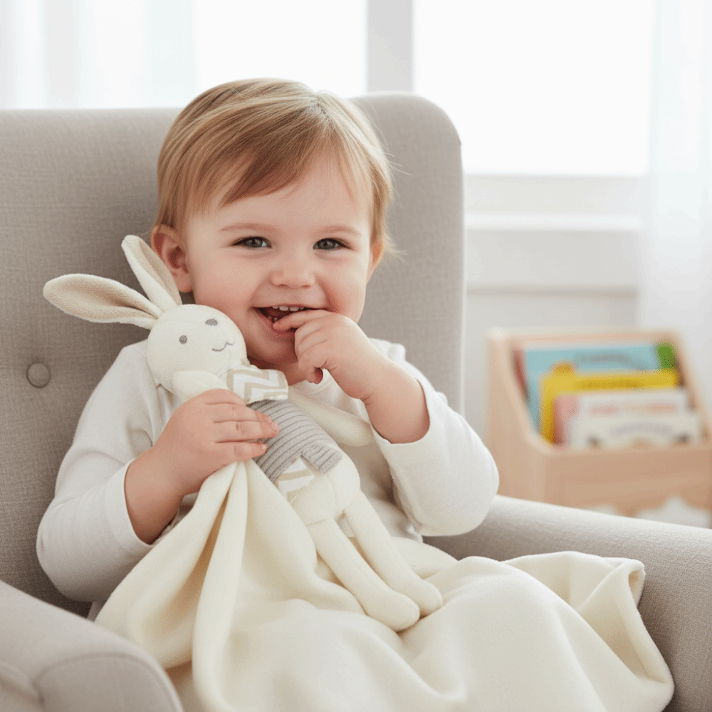 Square Shape Baby Rabbit Comfo - Embroidery Towel review and price