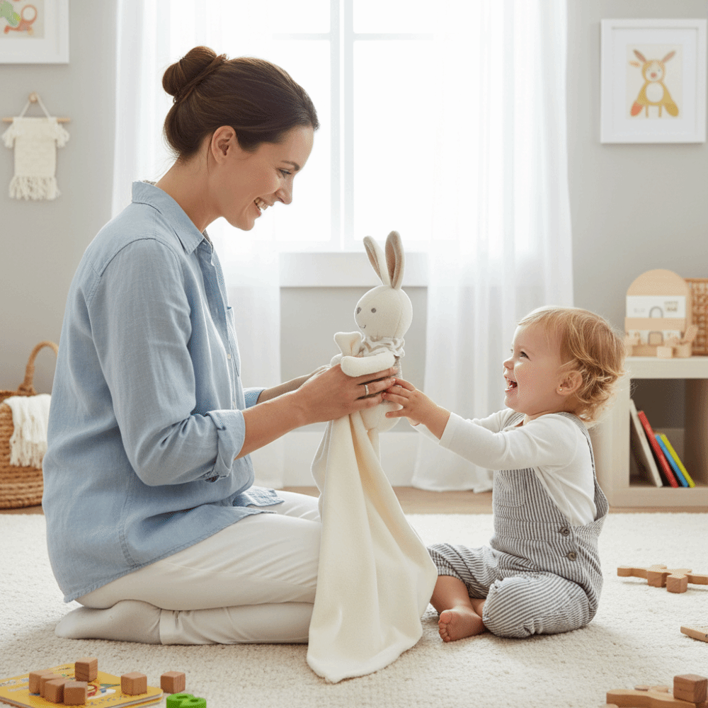 Square Shape Baby Rabbit Comfo - Embroidery Towel review and price